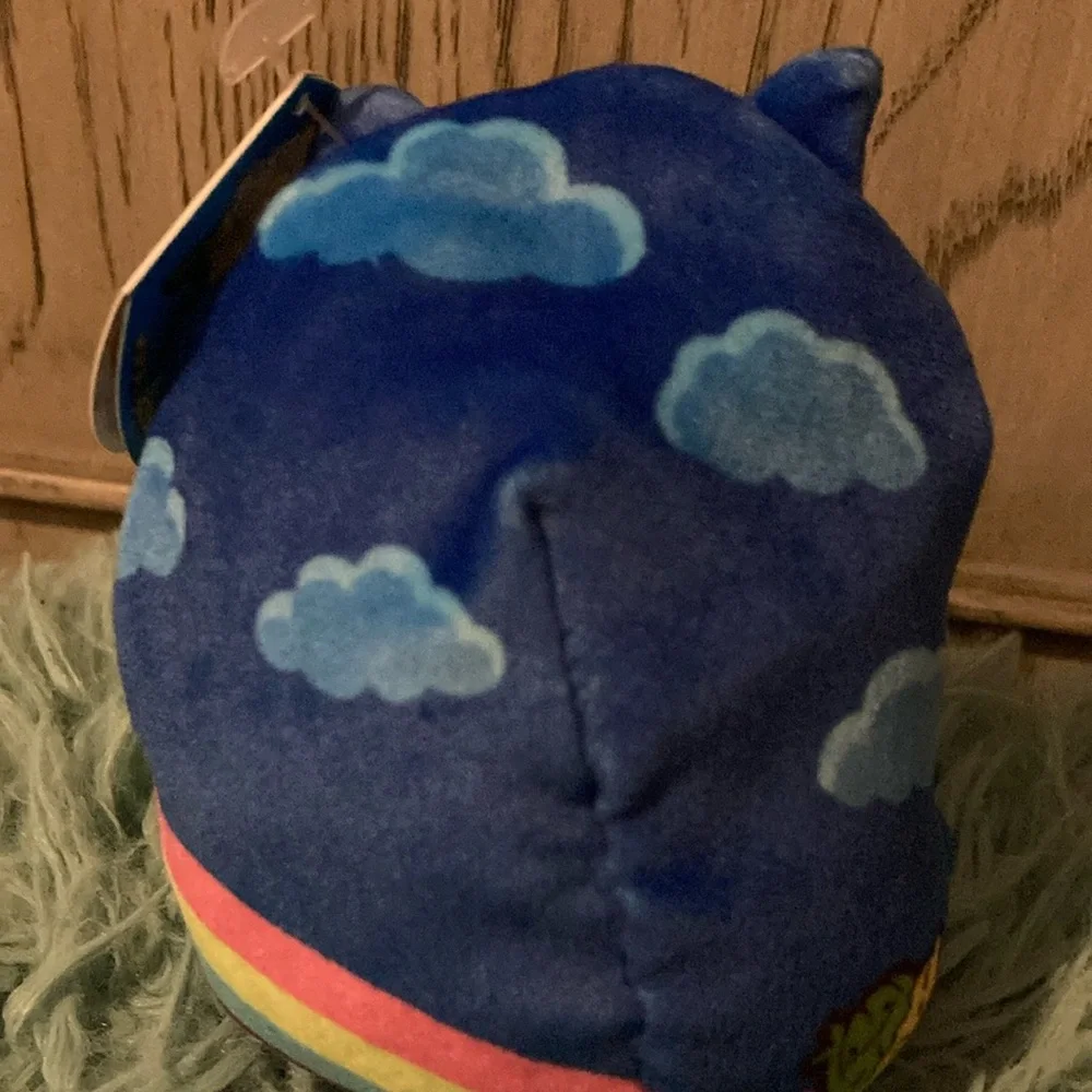 Cats vs pickles Blue Cat Plush with Rainbow Design - Picture 8 of 13